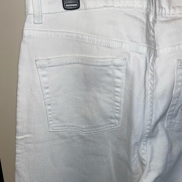 L.L. Bean Women's Flare White Jeans - Picture 8 of 12